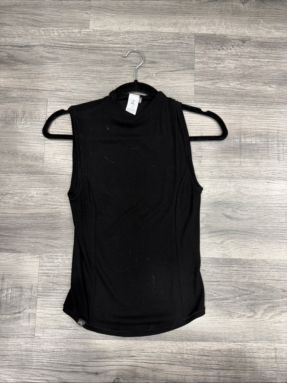 Oner Active mellow soft Black Sleeveless Mock Neck Tank